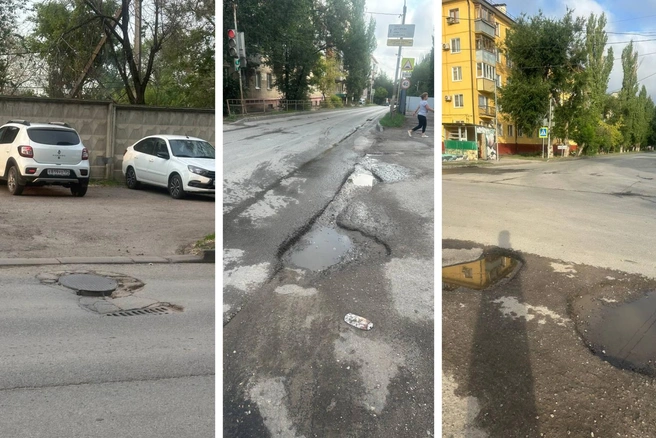 Внешний вид дорожного полотна в Тракторозаводском районе оставляет желать лучшего | Источник: Мария Романова