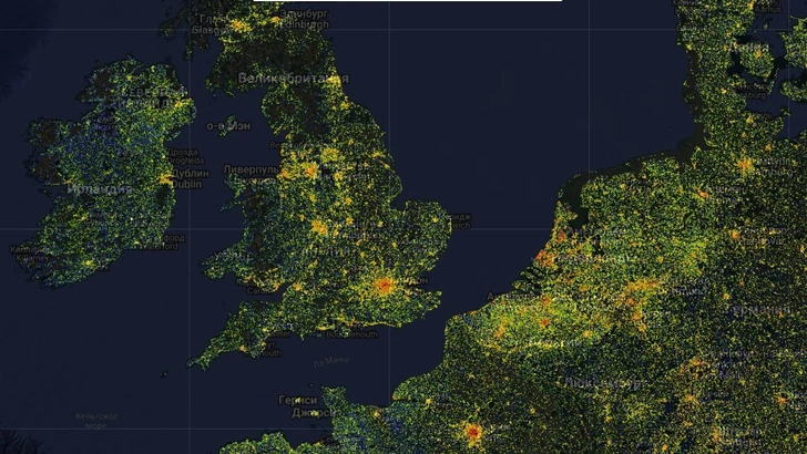 От небоскреба до юрты: географы нанесли на одну карту все 2,75 млрд зданий на Земле — вот что получилось