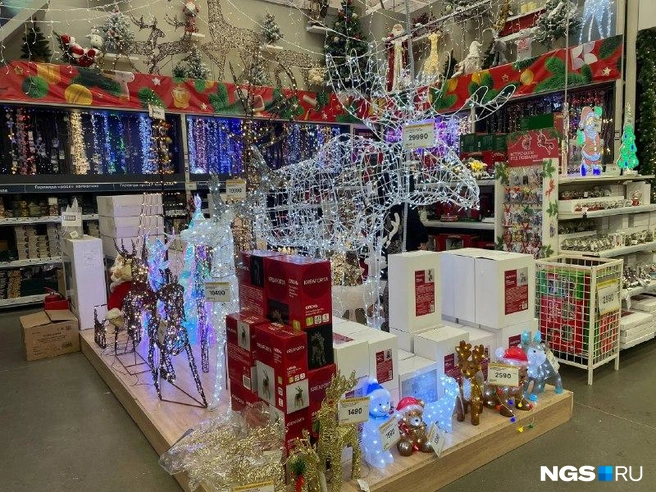 Вот такая световая инсталляция встречает гостей | Источник: Алёна Золотухина / NGS.RU 