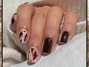 7 модных абстрактных маникюров на зиму 2025/26