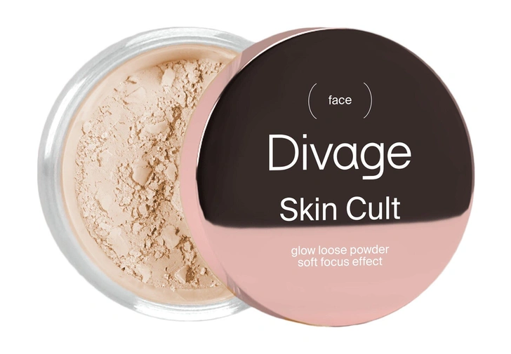 DIVAGE Пудра рассыпчатая сияющая для лица Skin Cult Glow Loose Powder