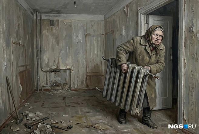 Женщина срезала даже батареи, не желая отдавать свою квартиру | Источник: Юрий Орлов / NGS.RU