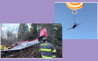Видео: как пуленепробиваемый парашют спас семью от гибели в авиакатастрофе