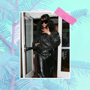 Куртка с мехом как у Рианны — модный и теплый тренд зимы 2025/26