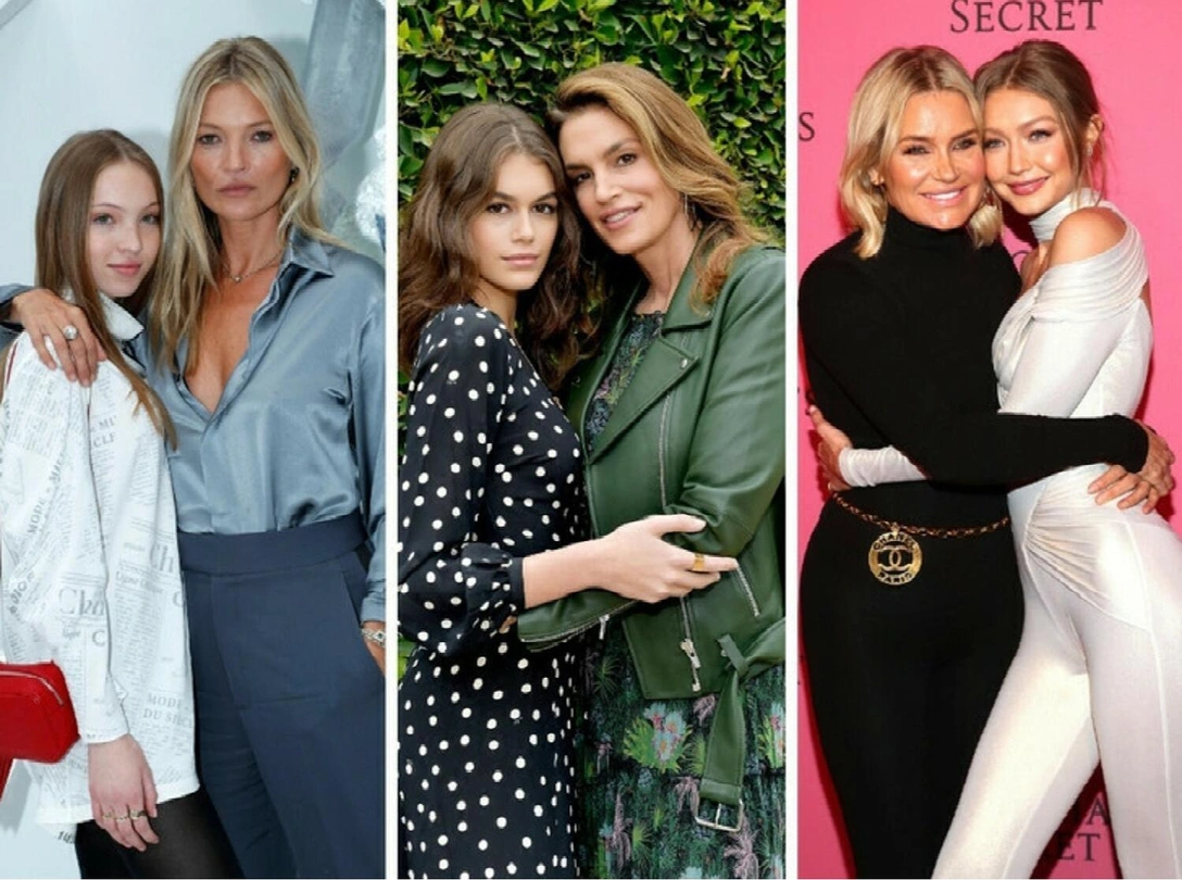Лила и Кейт Мосс, Кайя Гербер и Синди Кроуфорд, Йоланда и Джиджи Хадид | marieclaire.ru