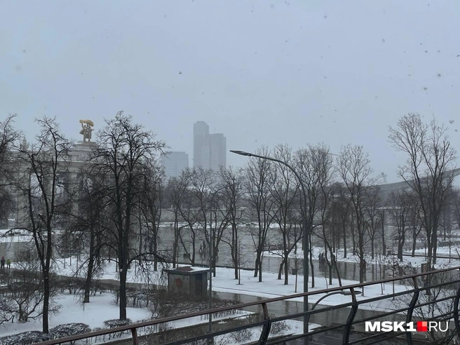 По данным синоптиков, сугробы в Москве растают лишь к середине апреля | Источник: Екатерина Фадеева / MSK1.RU