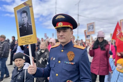 Офицеры СК Камчатки в «Бессмертном полку»