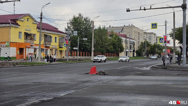 Перекресток Пролетарской&nbsp;— Коли Мяготина | Источник: Дарья Никитченко / 45.RU
