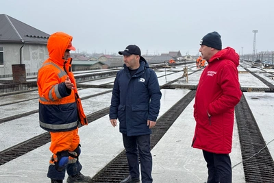 Дорога к порту Махачкалы строится по графику