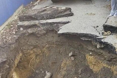 В Сочи ремонтируют дорогу на Малом Ахуне после обвала