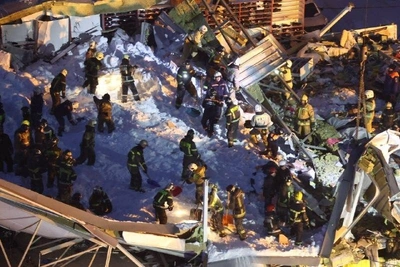 Drones and Silence Aid Rescue at Collapsed Novosibirsk Mall