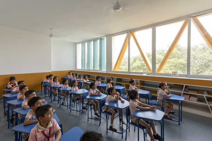 Школа, в которой хочется учиться: здание KLE Sanskruti Pre-primary School в Индии