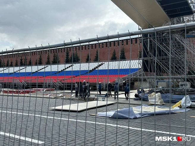 Что происходит в центре Москвы перед 9 мая | Источник: Анастасия Цветкова / MSK1.RU