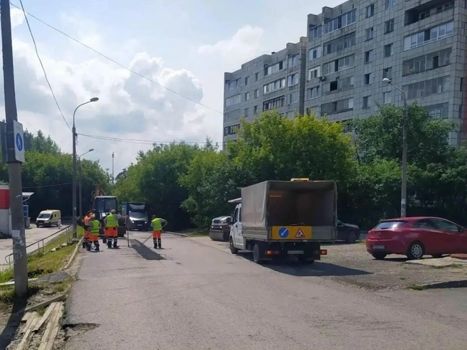 Работы стартовали по улицам Красноводская, Хабаровская, Заречная и Красноборская | Источник: Максим Спиридонов