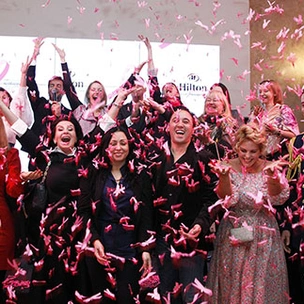 Hilton Moscow Leningradskaya присоединилась к кампании против рака груди