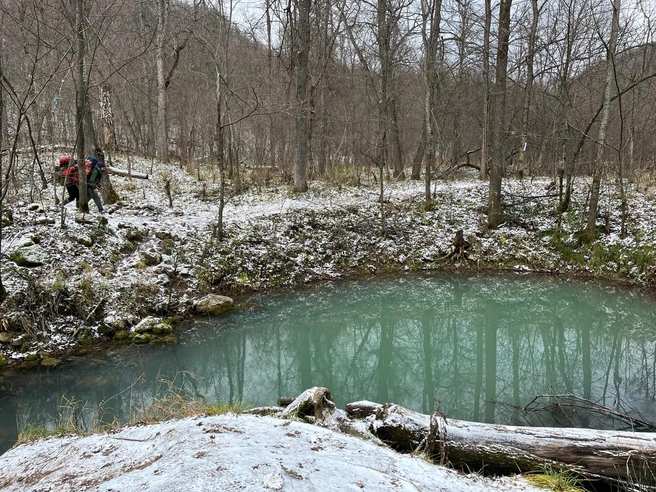 Карстовое озеро в парке «Зилим» | Источник: Аврора Литвинова