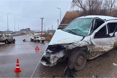 При обгоне по сплошной Renault врезался в Ладу под Пятигорском