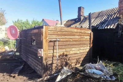 Две бани сгорели в Хакасии из-за трубы