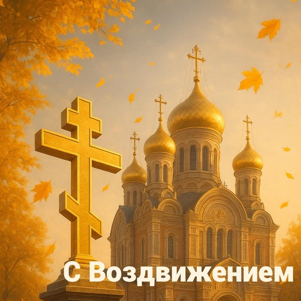 Воздвижение Креста Господня 2025, воздвижение креста господня в 2025 году, воздвижение креста господня в 2025 открытки, Воздвижение Креста Господня в 2025, воздвижение честного креста господня | Источник: Шедеврум