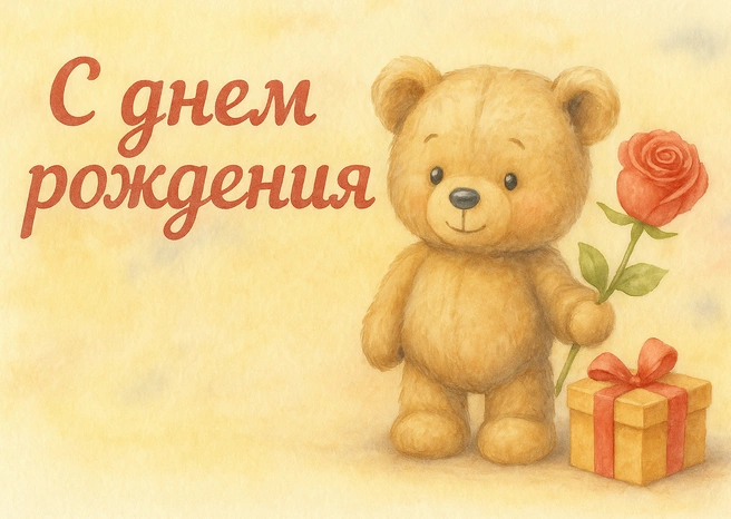 На юбилей и на день рождения: 10 красивых открыток для женщины | Источник: Городские медиа