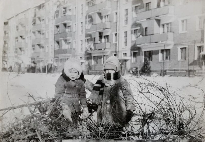 Январь 1971 года. Во дворе дома № 569 по улице Красных Партизан | Источник: myekaterinodar.ru