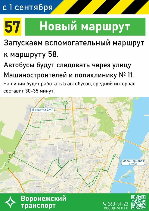Источник: Управление транспорта Воронежа / T.me