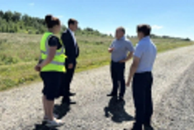 В Красноармейском округе начался ремонт дороги к Серткасы
