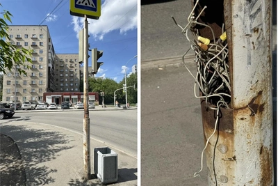 Опасный светофор ударил током прохожего в Екатеринбурге