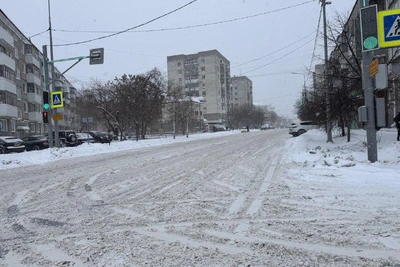 Снегопад в Курганской области: ограничения на трассе Иртыш