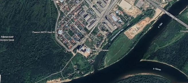На Google Картах старица обозначается как Кузнецовский залив | Источник: google.com