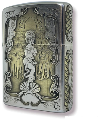 Зажигалка бензиновая Zippo Armor с гравировкой Sexy Lady, хром