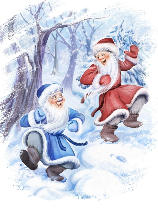 Два Деда Мороза? | Источник: Зина Фарманова