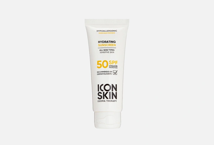 Солнцезащитный крем для лица и тела SPF50, ICON SKIN 