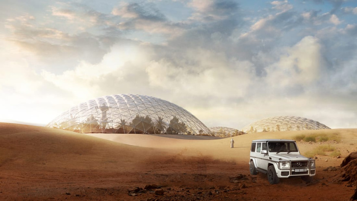 В Арабских Эмиратах собираются построить космический город для тренировки колонизации Марса (фото)