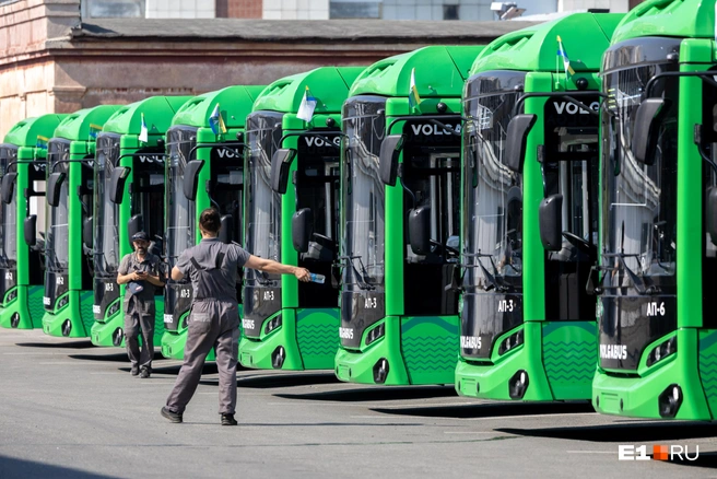 «Гармошки» Volgabus начали эксплуатировать в Екатеринбурге год назад | Источник: Владислав Лоншаков / E1.RU