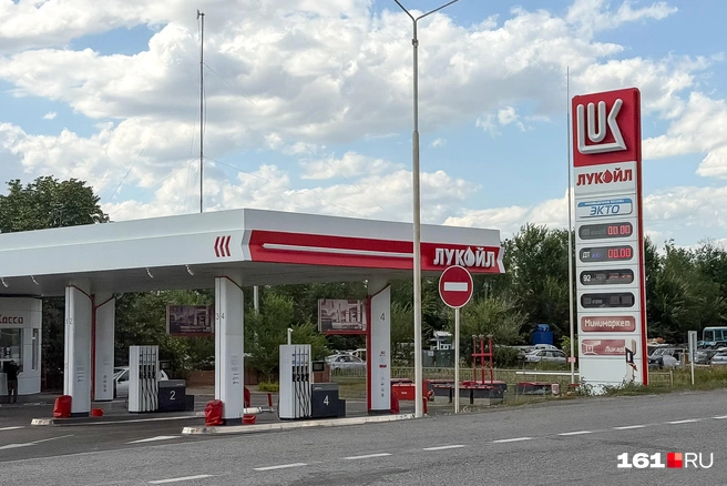 «Лукойлов» с топливом в этот день нам не попалось | Источник: Евгений Вдовин / 161.RU