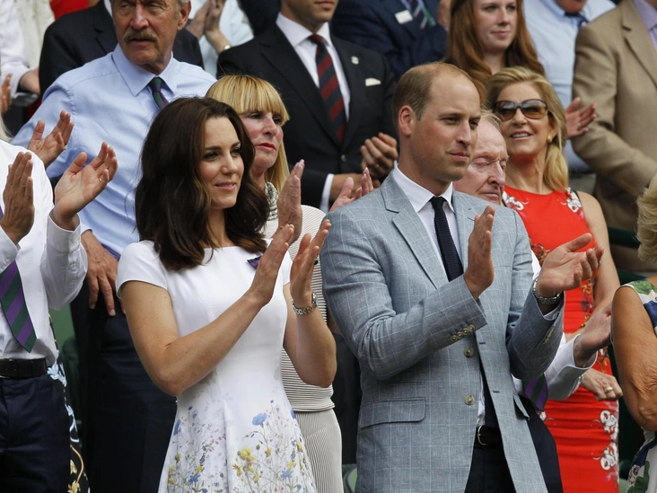 Кембриджские на финале мужского одиночного разряда «Уимблдона» на Центральном корте, Лондон, 16 июля 2017