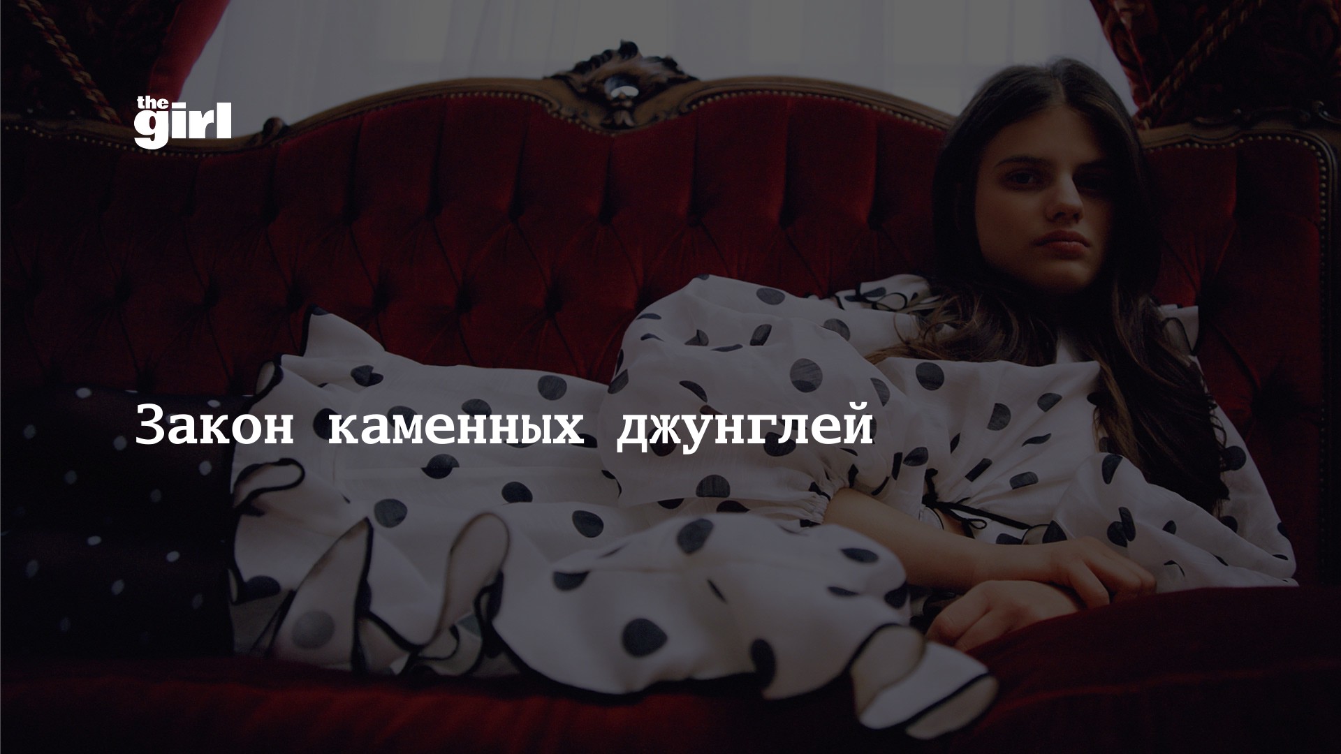 Закон каменных джунглей | theGirl