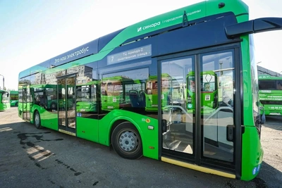 Электробус «Синара-6253» вышел на маршрут № 7 в Оренбурге