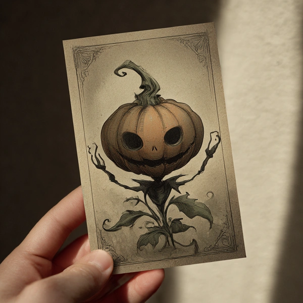 хэллоуин, хэллоуин 2025, тыква на хэллоуин, образ на хэллоуин, хэллоуин в россии, открытки на хэллоуин, картинки на хэллоуин, открытки, хэллоуин 2025 открытки  | Источник: Midjourney