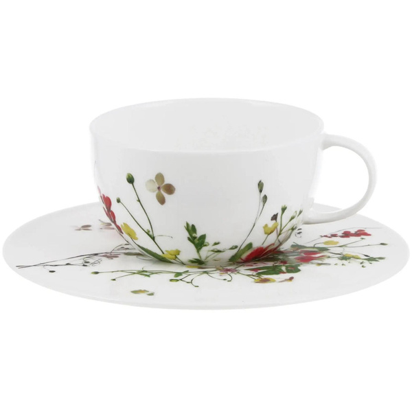 Чашка чайная с блюдцем «Дикие цветы», Rosenthal