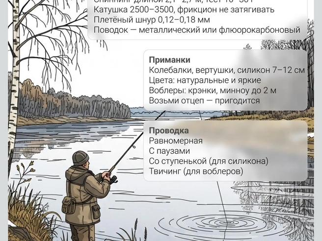 Ключевые правила ловли щуки | Источник: Юрий Орлов, NGS.RU