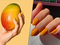 Mango nails: самый сочный оттенок для летнего маникюра