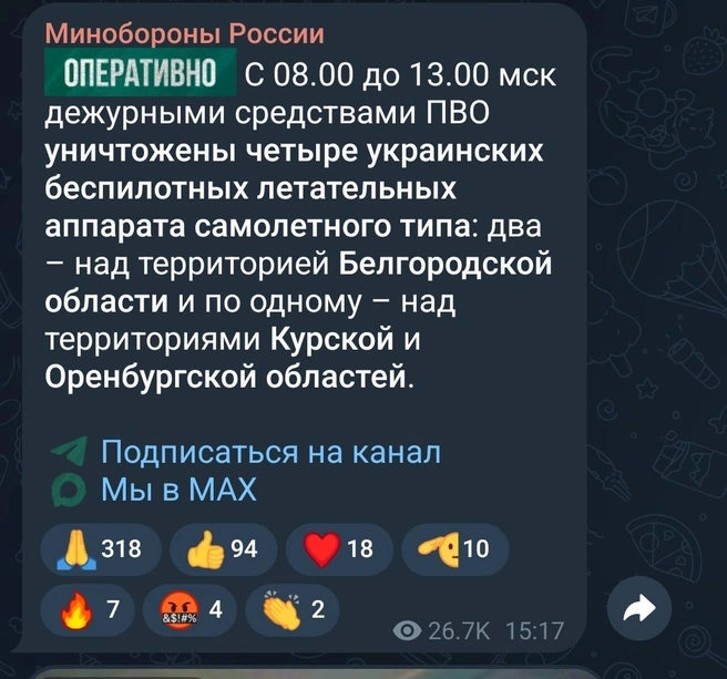 Источник: Министерство обороны РФ 