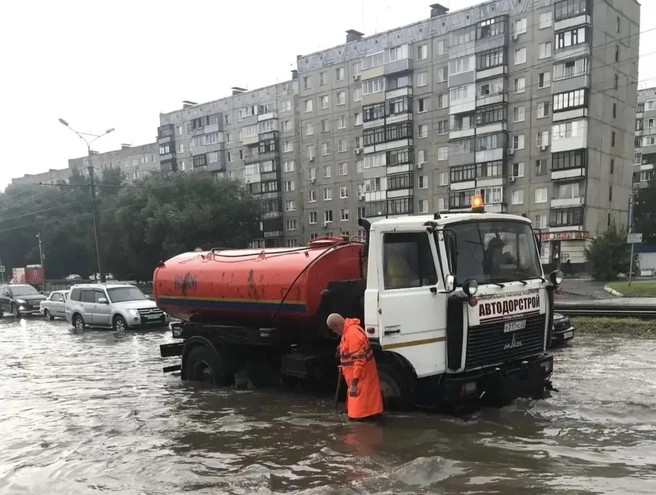 Барнаул вновь затопило из-за дождей — фото последствий стихии | Источник: МЦУ Барнаула