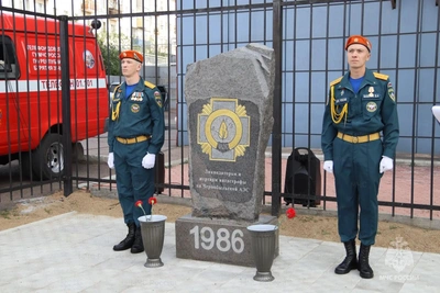 В Улан-Удэ открыли памятник ликвидаторам Чернобыля