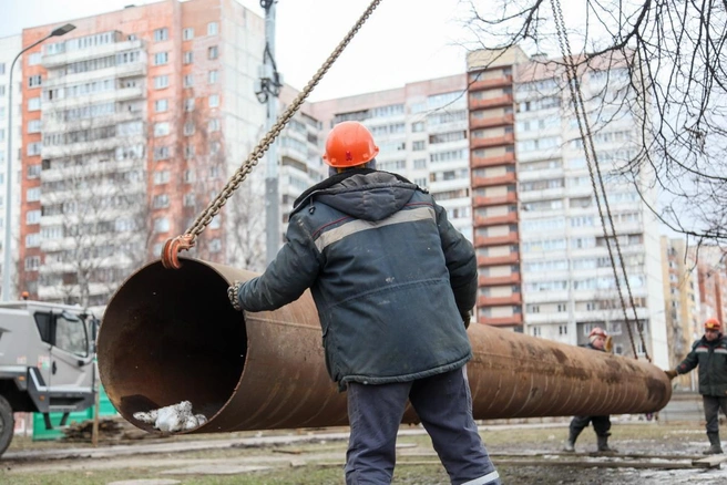 На Маршала Захарова началось обновление тепловых сетей. Работы закончатся через три года  | Источник: АО «Теплосеть Санкт-Петербурга»