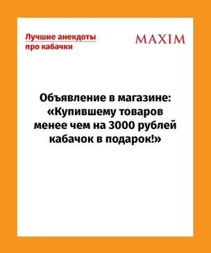 Самые смешные анекдоты про кабачки