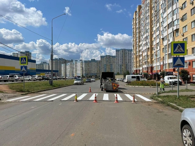«Зебра» на этой же дороге, но чуть дальше | Источник: администрация Оренбурга