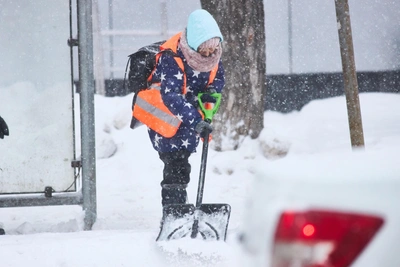 Snowstorm Breaks Daily Records in Togliatti